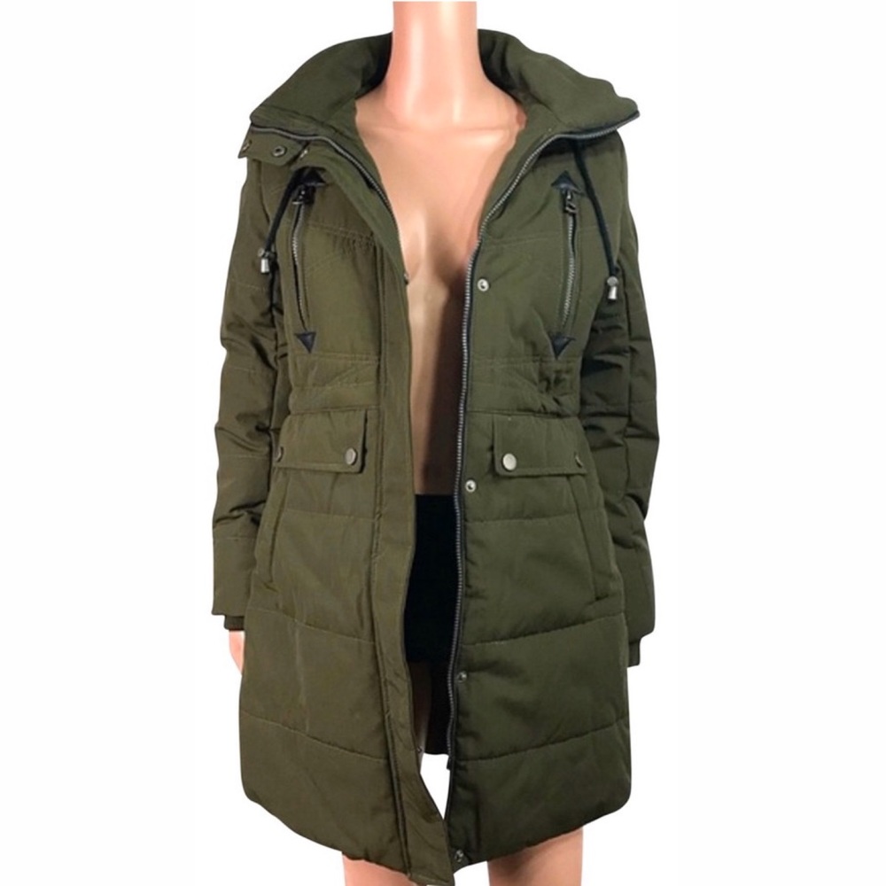 Lucky Brand Long Puffy Green Winter Jacket Coat XL